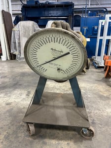 20 Ton, 40000 lb., Hydroscale #A20-24, hanging crane scale, cart