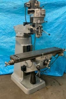 Bridgeport, milling machine, 9" x42" table, tooling, reconditioned