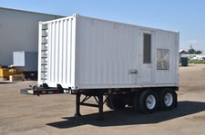 500 KW Cummins #QSX15-G9NR2, generator, enclosure mounted on trailer, 277/480 Volts, 237 hours, 2004, #090217