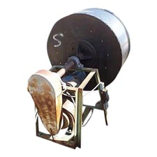 Stainless Steel Coating Drum, 60" diameter Drum, 35 RPM max, 16 RPM final, 105.9 ratio, 3 HP - 1755 RPM motor