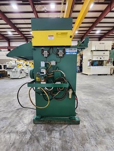 5000 lb. Minster & Dallas, coil servo feed line, 18" width x .075" stock, 72" OD, 20" ID, 20-100 FPM