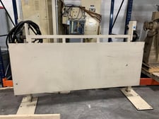 CHS #ETT-36, 36" width single stock exit threading table, pneumatic raise & lower, adj. exit side pass line