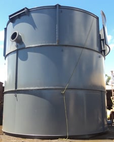 Bare agitation & mixing tank, 20' height, 19' diameter, 160 cubic meter volume, A36 steel plate