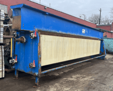 47 J & T Technologies plate & frame filter press, 150 cu.ft. capacity, 120 non-gasketed plates