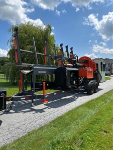 Multitek #2040XP, Firewood Processor, shuttle grapple, 30' conveyor, 60" carbide tipped circle saw, 2015