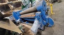 8' x 5/8" Bertsch #11, Plate Roll, 3-roll, 8" roll diameter, 13" top roll diameter, 13.5" bottom roll