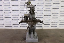 Bridgeport #M-Head, vertical milling machine w/pneumatic indexing table, 9" x 32" table,.5 HP