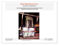 350 Ton, Verson #HDI-42T, hydraulic press, 32" stroke, 47" Shut Height, 90 SPM