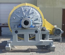 4' x 3' Marcy skid mounted ball mill, 40 HP, bull gear w/guard, pinion gear assembly, refurbished