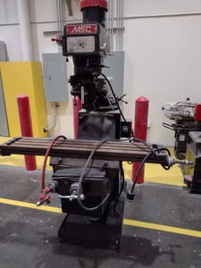 MSC vertical mill, 9" x42" table