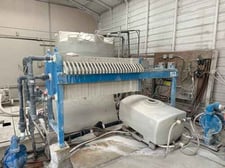 Water Treatment Technologies #AFP-800-100, Filter Press, 3000 gal.tank, extra plates included, 2000