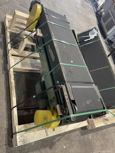 16" wide x 6' long, Slider belt conveyor, 11 FPM, 460 V., 3 phase