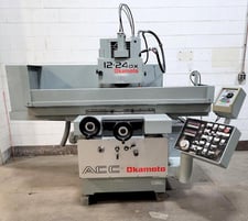 12" x 24" Okamoto #ACC-124DXII, programmable high precision surface grinder, 1989