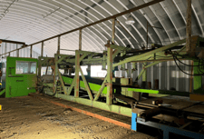 Cooper End Dog Scragg Sawmill, complete mill, (2) Infeed Decks, cut off saw, debarker