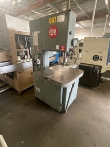 18" x 12" Grob #4V-18, vertical bandsaw, 40-5000 FPM, 3 HP,blade welder,variable speed blade drive,speed
