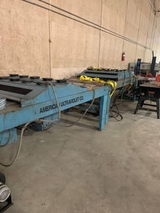 American 2-Stage Ultraviolet Oven, stage 1 48" width, 2-lights, stage 2 40" width, 3-lights