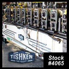 10 Stand, Tishken #28-HW-3, rollformer, 3" spindle diameter, 30" rollspace, 14" horizontal centers, 6.5"-8.5"