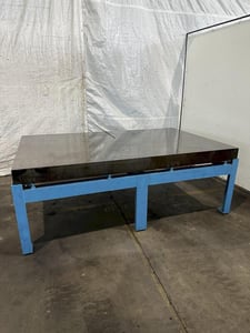 96" x 60" Cast Iron surface plate, with stand