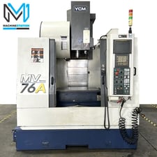YCM #MV76A, CNC vertical machining center, 24 automatic tool changer, 30" X, 20" Y, 22" Z, 8000 RPM, #40, 15