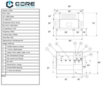 1500 KVA 13800 Delta Primary, 480Y/277 Secondary, Recon(shipment available in 10 days)