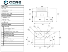 3750 KVA 24940GrdY/14400 Primary, 4160Y/2400 Secondary, Core PAD, Recon(4 available, shipment available in 10