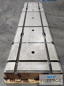 120" x 30" x 10.5", T-Slotted Floor Plates, Cast Iron, (2) T-Slots, (4) cross slots, #31796