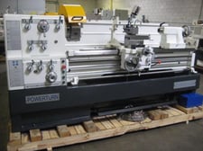 22" x 88" Powerturn engine lathe, 13-3/4" swing over cross slide, 4-1/8" spindle bore, 3 & 4-jaw chuck, new