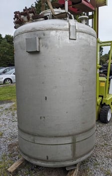 500 gallon 316 Stainless Steel Tank, 4' diameter x 5' T/T