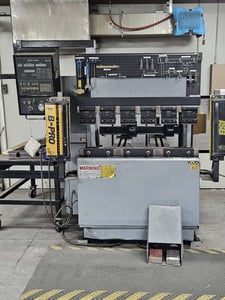 55 Ton, Amada #FBD-5012, CNC press brake, 4' overall, 40.2" between housing, 3.94" stroke, 7.88" throat