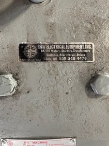 150 HP 1800 RPM General Electric, Frame 505AZ, DPFVBB, 500 VA, 240 VF