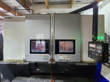 31.5" Okuma #2SP-V80, vertical turret lathe, 43.3" cc, 39.4" sw, 32" chk, 3-jaw, 4.3" bore, 33.1" turning