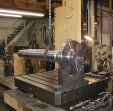 3.9" Nomura #B100SR, table type horizontal boring mill, 45" x 50" rotary table, Newall 3-Axis digital read
