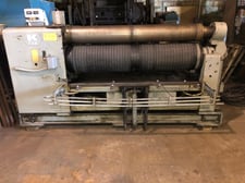 1/4" x 72" DiAcro Kaufman #C72122, quick roll cylinder & tube roller, 12.5" x 60" roll diameter, 12 FPM, 1976