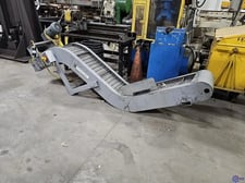 Wardcraft #SH1200-T3, 12" W steel hinge incline scrap conveyor, 2013