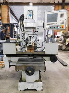 Milltronics #MB-20A, CNC vertical mill, 16" x54" tbl., 7.5 HP, 40" X, 20" Y, 24" Z, 60-4000 RPM, #40, 220 V.