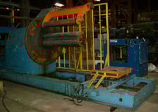 40000 lb. American Steel Line #1000, uncoiler/straightener comb., 72" OD, 19"-24" ID, 60" mandrel, (5) 5"