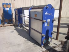 1755 sq.ft., Alfa-Laval, M15-MFG, (266) .50mm plates, (2)6" inlet nozzles, (2)6" outlet nozzle, 2008