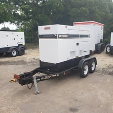 56 KW Multiquip #DCA70SSJU4i, diesel, sound attenuated enclosure, 240/480 Volts, 13101 hours, 2012