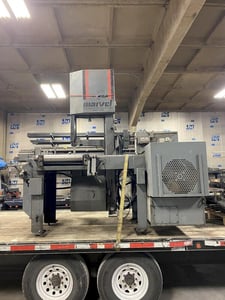 18" x 25" Marvel #81APC, vertical bandsaw, 15' 6" x 1-1/4" blade, 60-400 FPM, S/N 462411,1994
