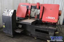 20" x 20" Amada #HA500, horizontal band saw, 17.4' x 1-1/2" blade, 18-472 FPM, 1991, #75999