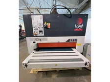 43" Viet #S1-211, Wide Belt Sander, 2-Head, 6-1/4" H, 25 HP motor, 11-52 FPM, 2012
