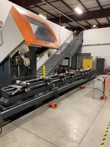 Elumatec #SBZ-130, CNC Profile Machining Center, 3-Axis, 386.61" max L, 12.20" width x 10.24" H, 386.61" X
