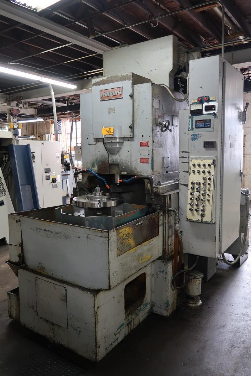Fellows #20-4, gear shaper with 7" risers, 20" pitch diameter, crowning cams, tooling (2 available)