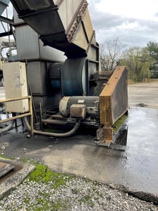 Rockwell, top access pulse bag dust collector w/screw discharge, 300 HP, w/NY blower 49RTS