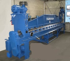 15' x .63" Farnham #1558-E, forming roll, 1" top roll diameter, 1-11/16" bottom roll diameter, 2 speed motor