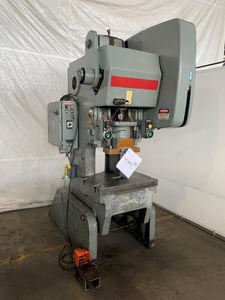 60 Ton, Bliss #C-60, OBI Press, 4" stroke, 14-1/4" Shut Height, 3" adj, 90 SPM, 32" x21" bed, S/N H-66545