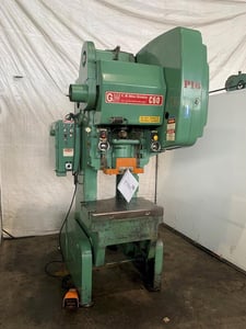 60 Ton, Bliss #C-60, OBI Press, 4" stroke, 14-1/4" Shut Height, 3" adj, 90 SPM, 32" x21" bed, S/N H-69064,1979