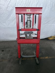 30 Ton, Pittsburgh, H Frame Hydraulic Press, 23-3/4" between posts, adj table height, floor standing