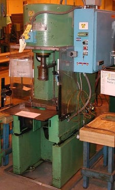 8 Ton, Denison #FG8C02, 12" x 20" bed, 12" stroke, 18" daylight, Ergo hand controls, update electric, 1985