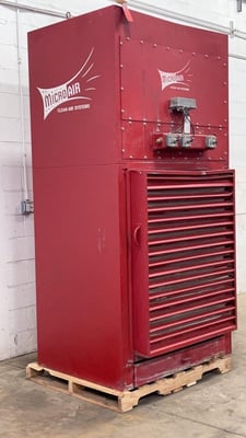 4500 cfm Micro Air #CAB8-881 Booth & Backdraft Dust Collector 1250 sq.ft.